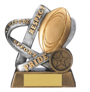 Infinity Rugby Trophy Respect Effort Teamwork Award - FREE Engraving