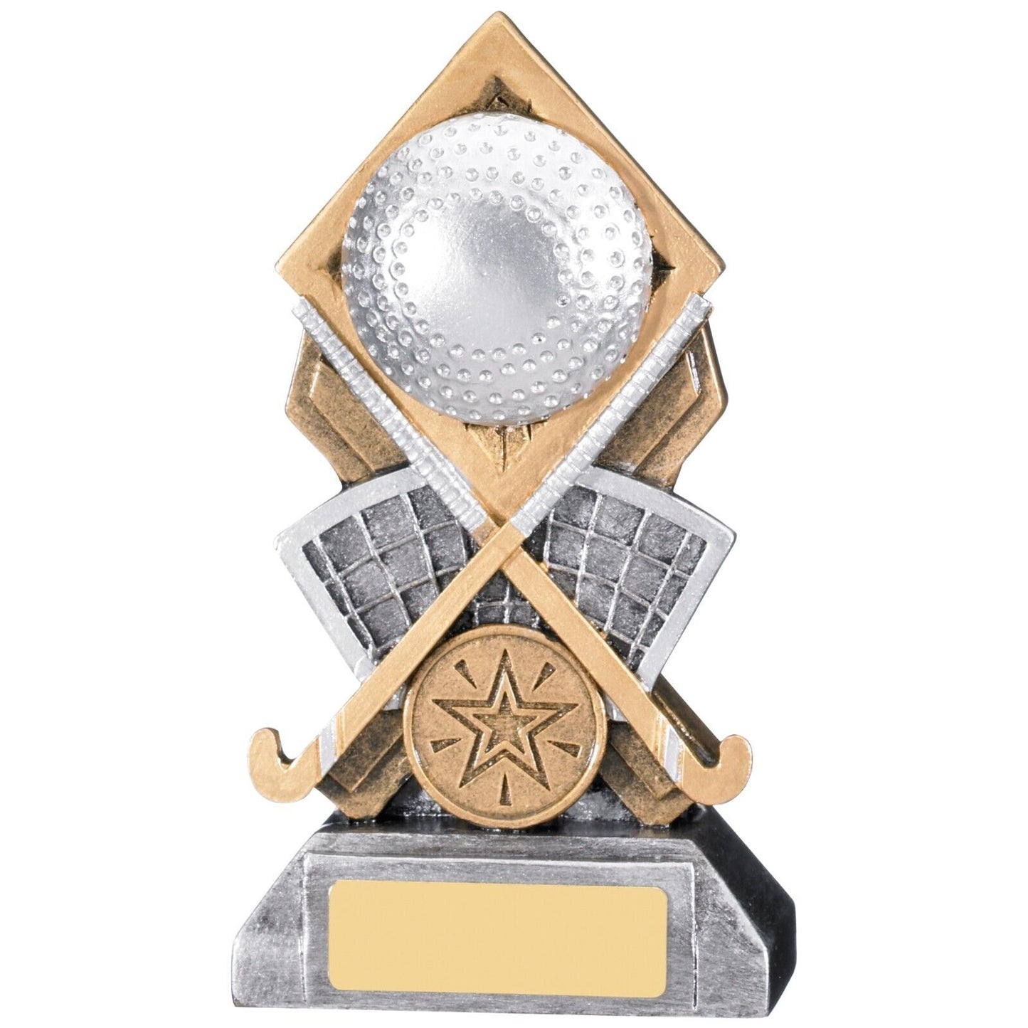 Diamond Extreme Hockey Trophy Award Silver and Gold Free Engraving