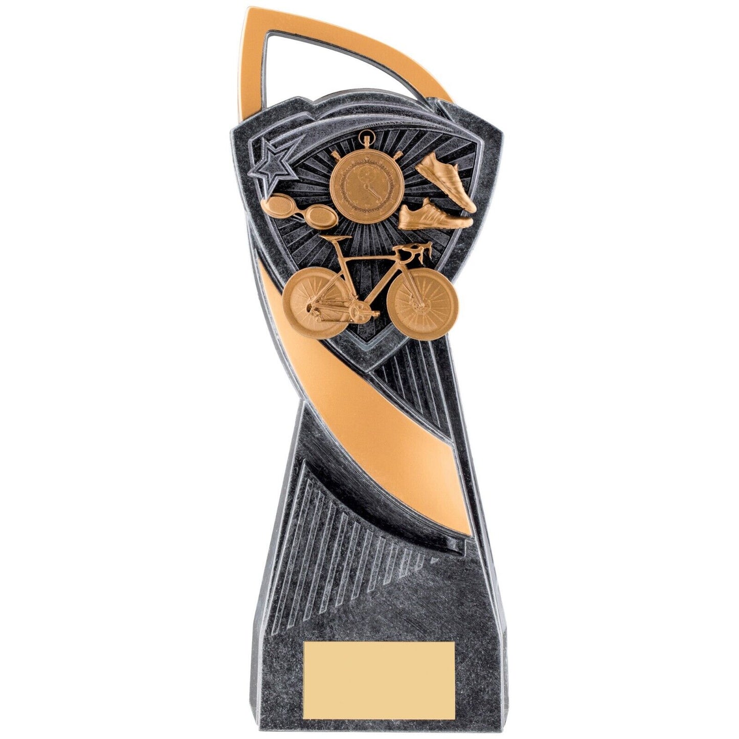 Utopia Triathlon Silver Trophy Award Free Engraving