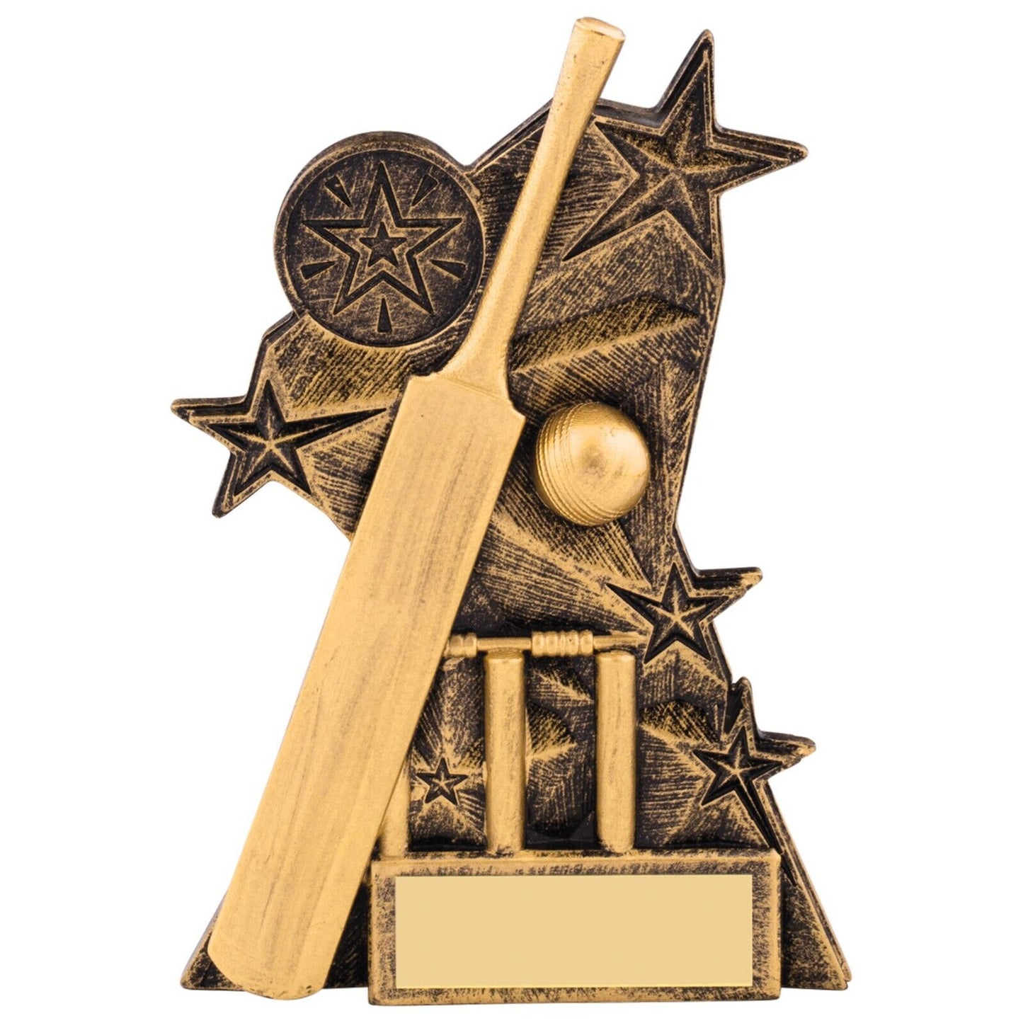 Astra Cricket Awards Antique Gold Free Engraving