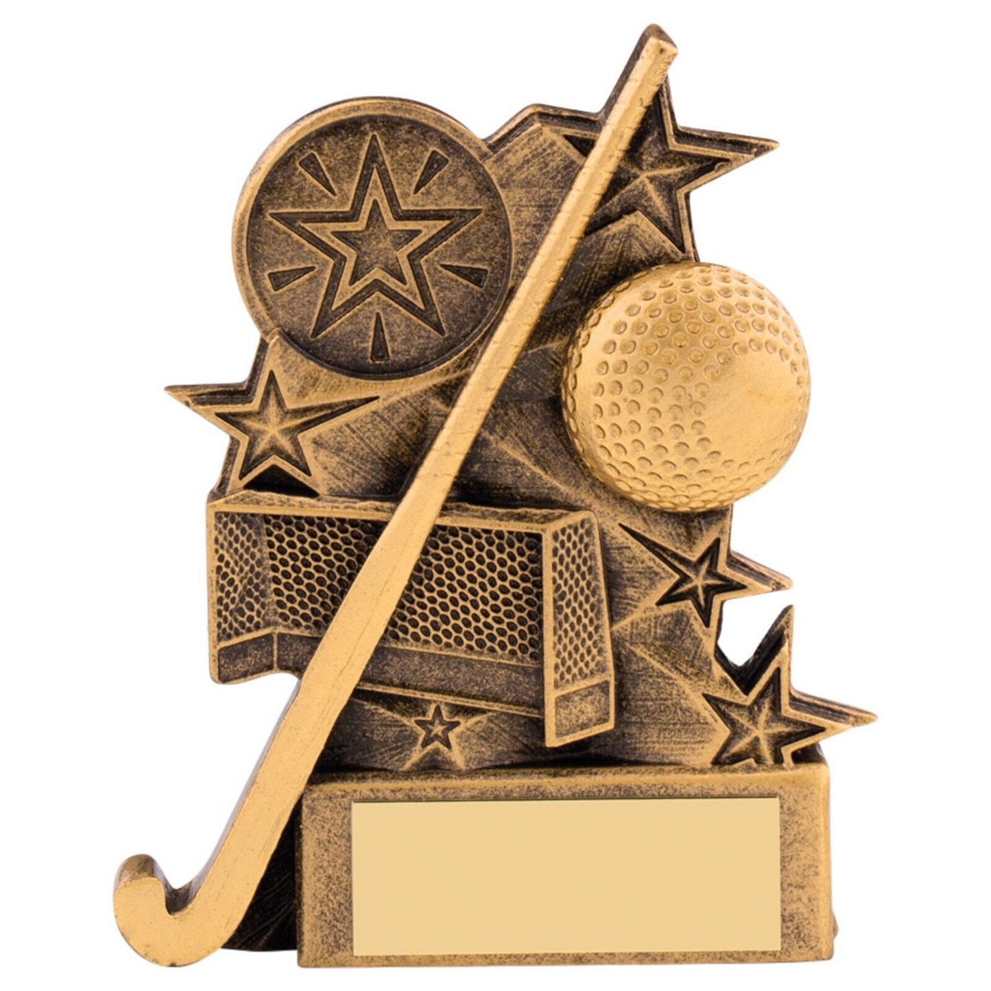 Astra Hockey Awards Antique Gold Trophy Free Engraving