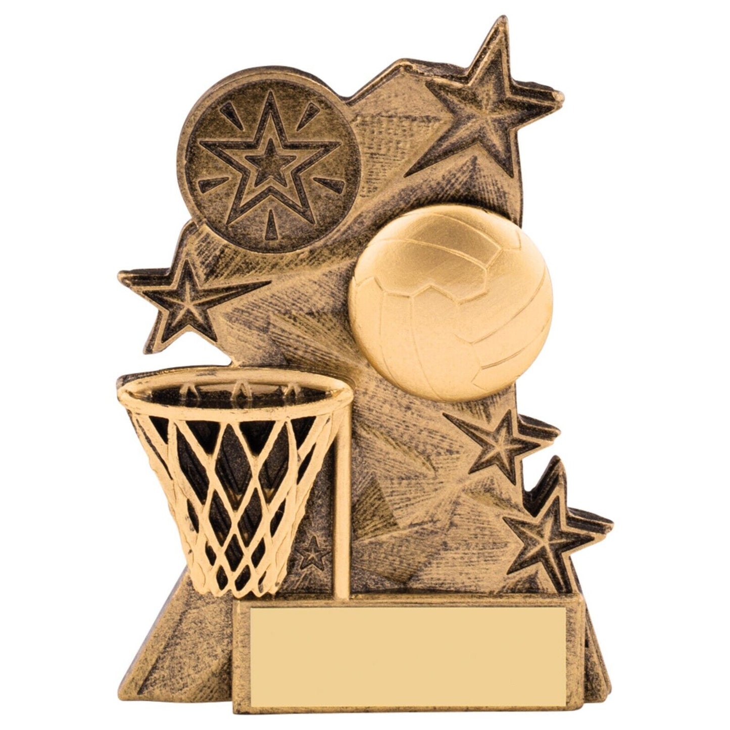 Astra Netball Awards Antique Gold Trophy Free Engraving
