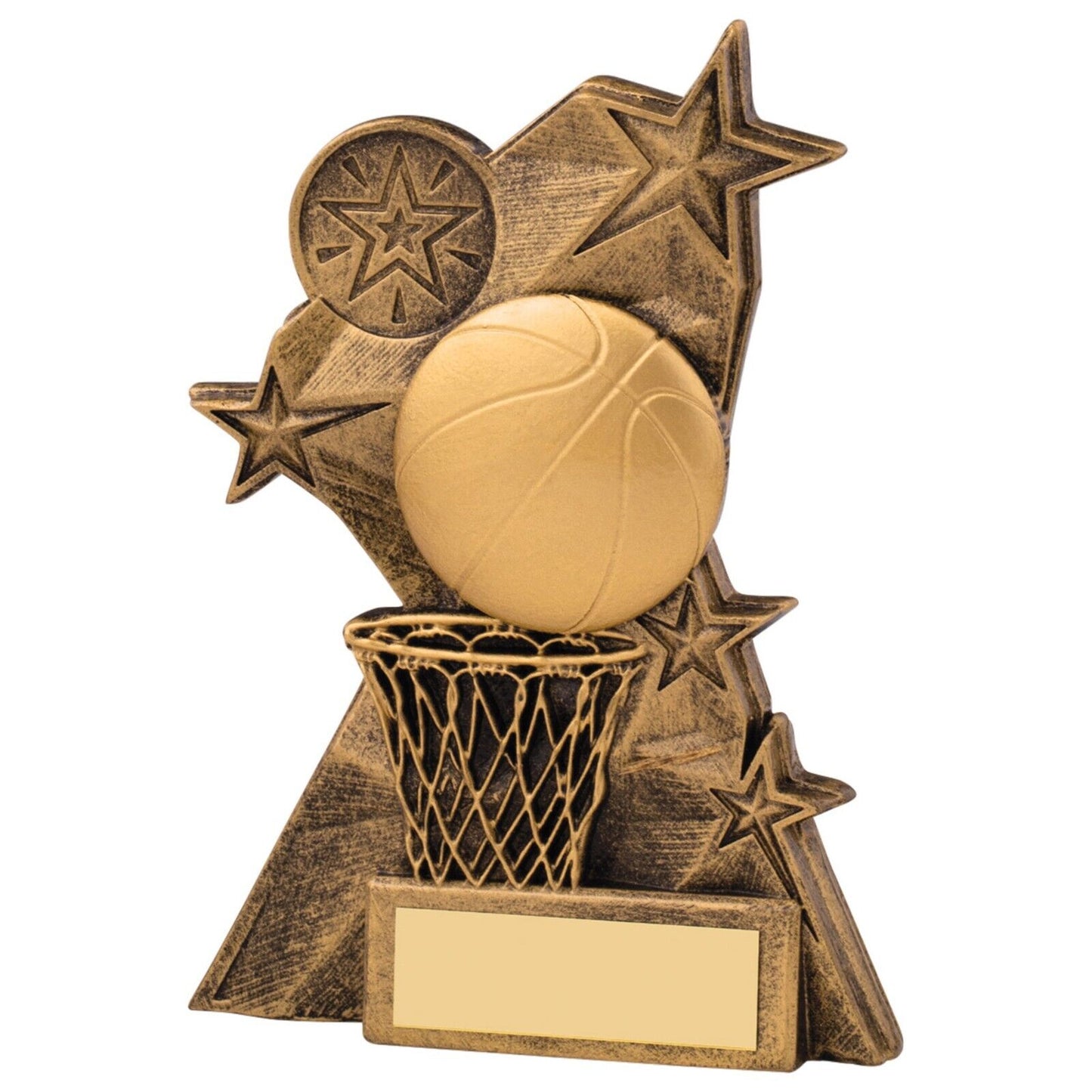 Astra Basketball Trophy Award Antique Gold Free Engraving