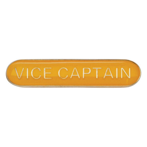 'Vice Captain' rectangular School/Club Pin Fastening Enamel Badge