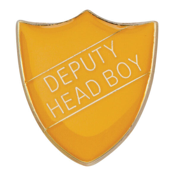 'Deputy Head Boy' Shield Badges 25mm School/Club Pin Fastening Enamel Badge