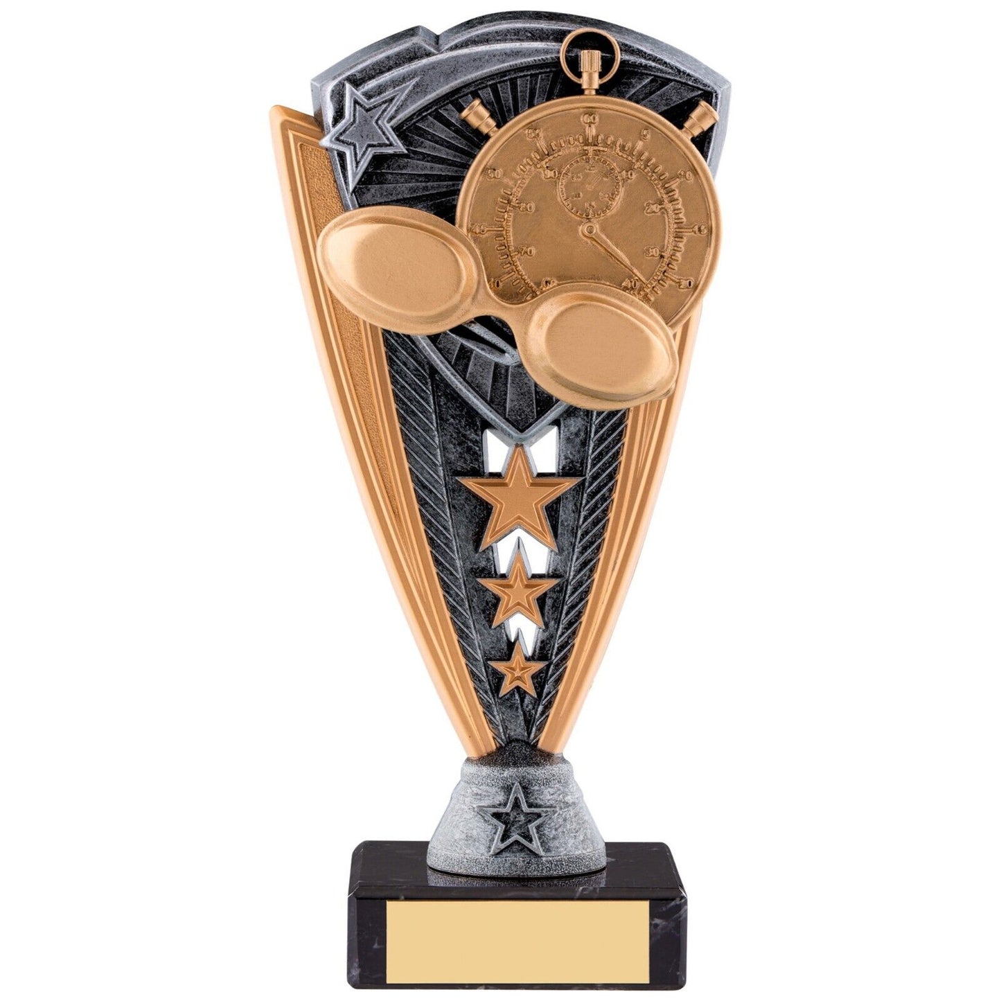 Utopia Swimming Series Award trophy Silver&Gold Marble Base Free Engraving
