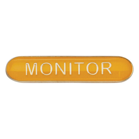 'Monitor' rectangular School/Club Pin Fastening Enamel Badge