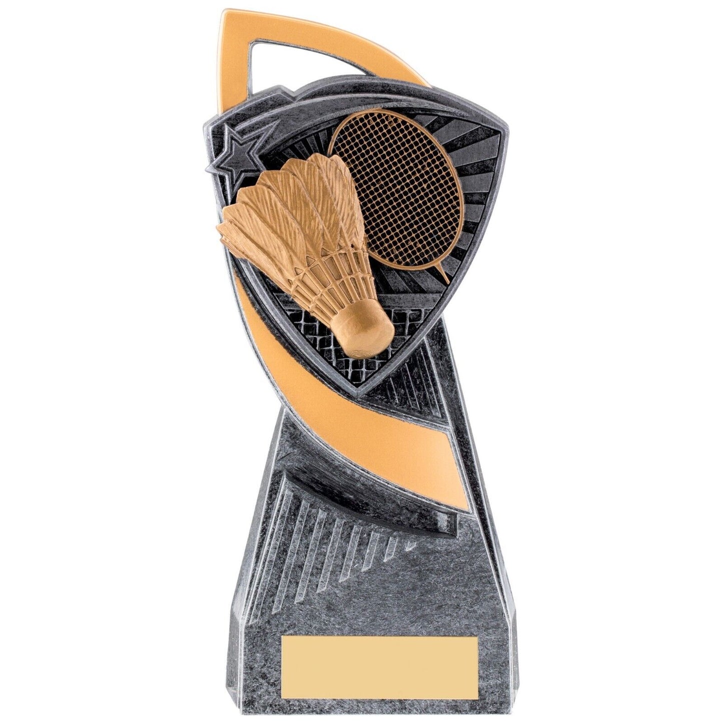 Utopia Badminton Silver Trophy Award Free Engraving
