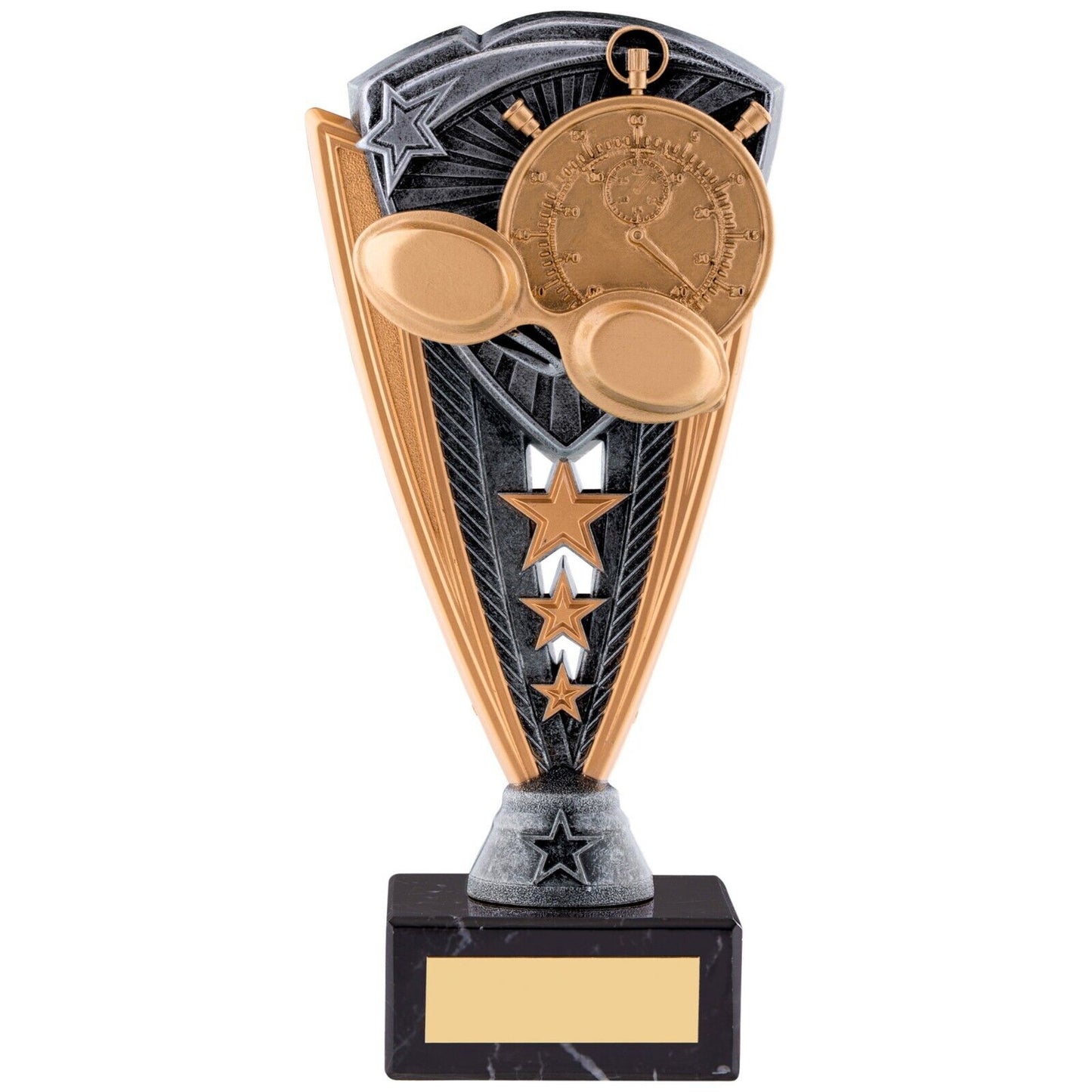 Utopia Swimming Series Award trophy Silver&Gold Marble Base Free Engraving