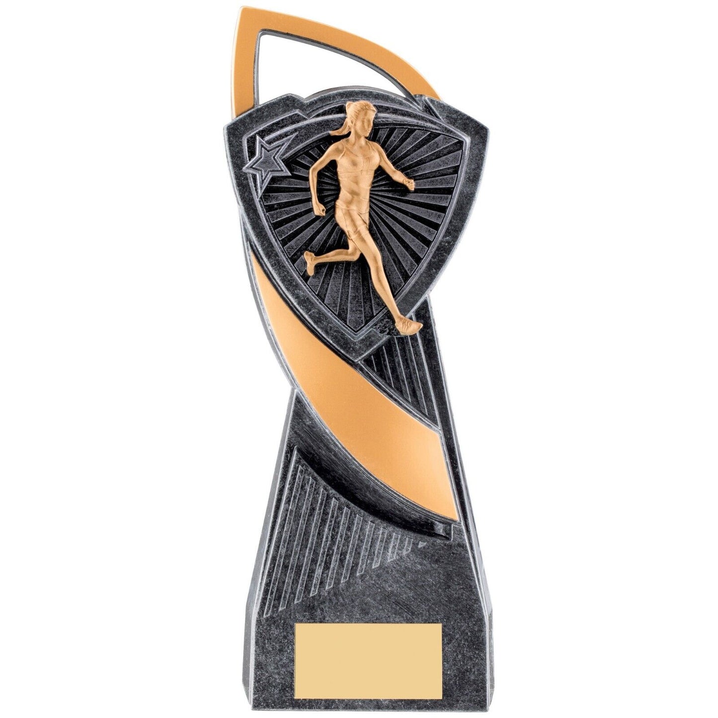 Utopia Female Runner Silver Trophy Award Free Engraving