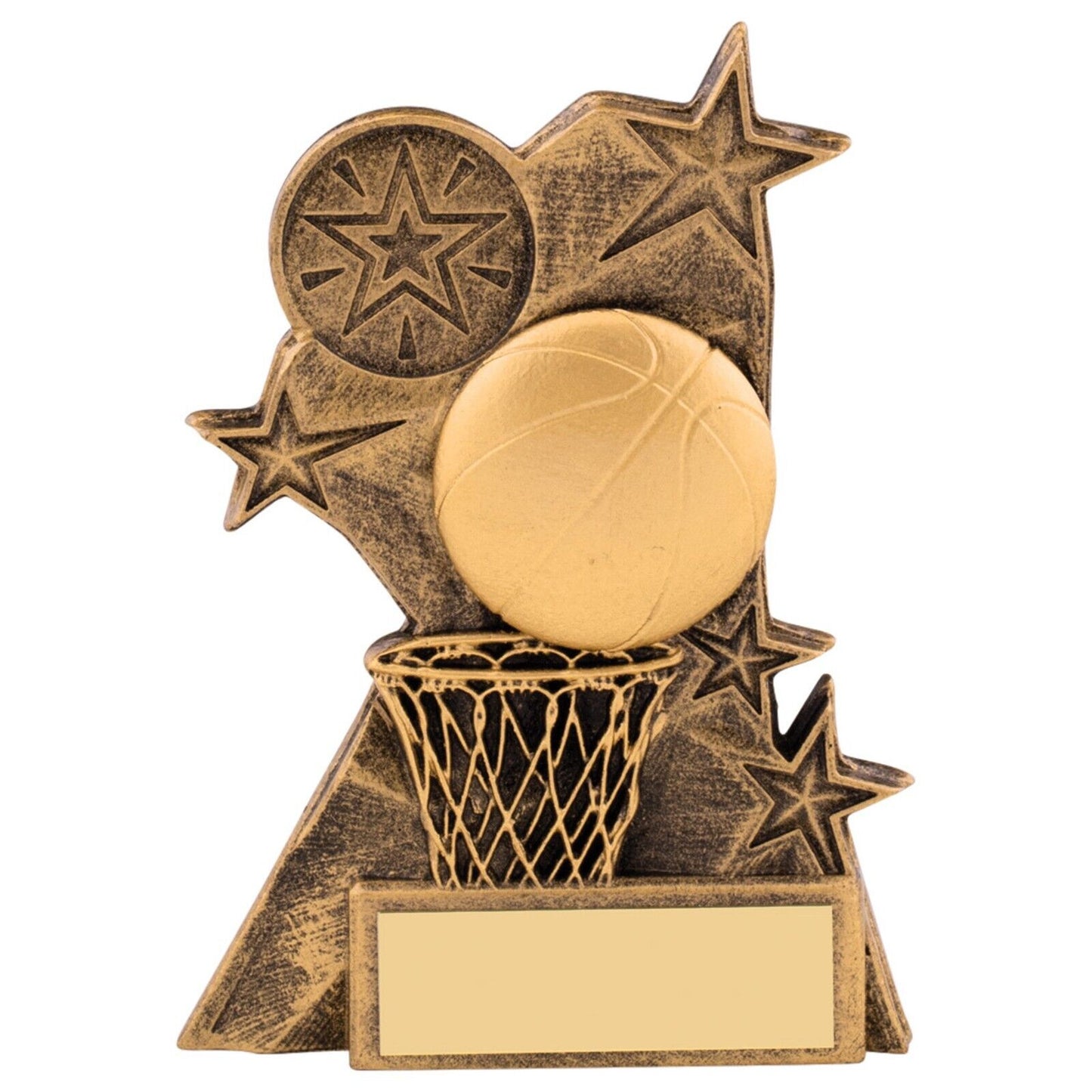 Astra Basketball Trophy Award Antique Gold Free Engraving