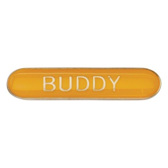 'Buddy' rectangular School/Club Pin Fastening Enamel Badge