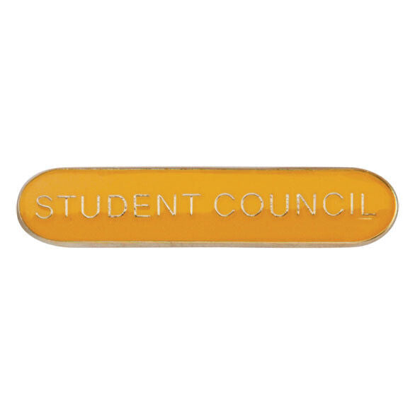 'Student Council' rectangular School/Club Pin Fastening Enamel Badge