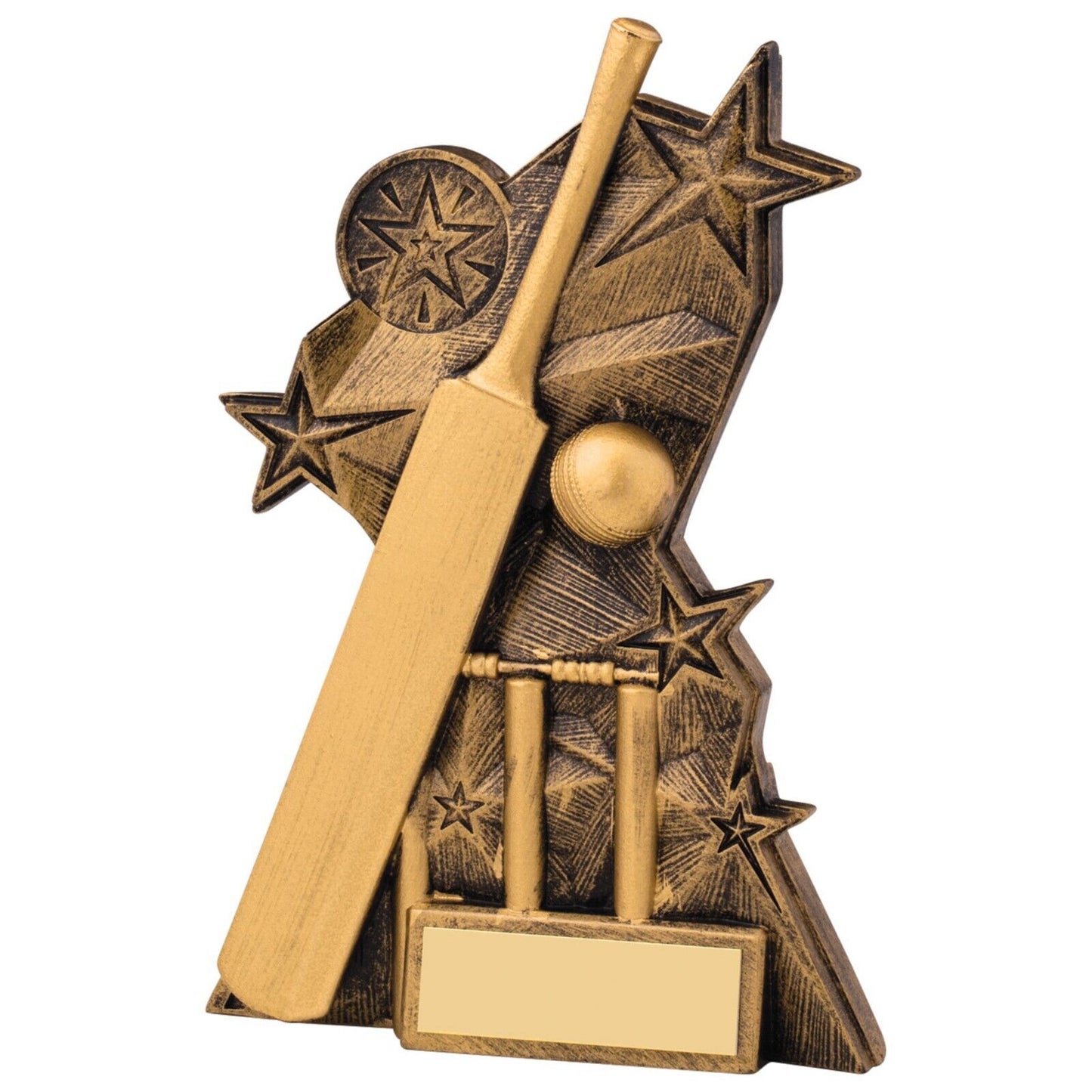 Astra Cricket Awards Antique Gold Free Engraving