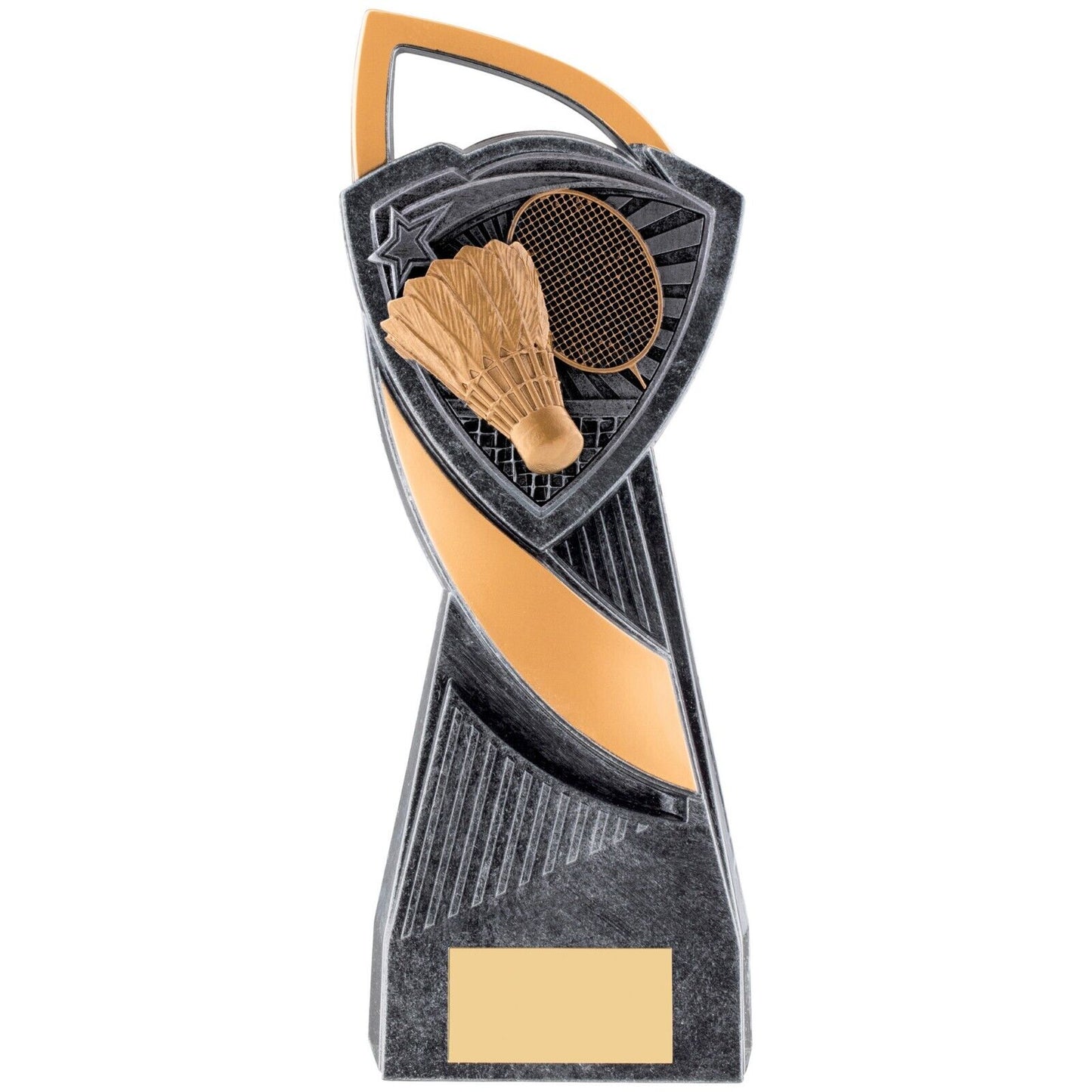 Utopia Badminton Silver Trophy Award Free Engraving