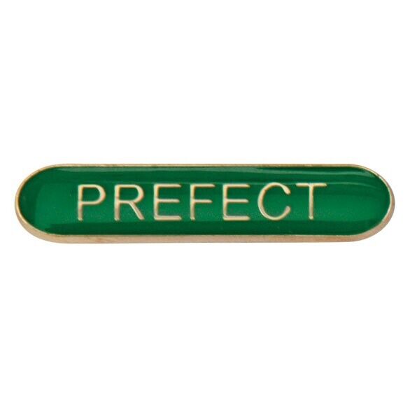 'Prefect' rectangular School/Club Pin Fastening Enamel Badge