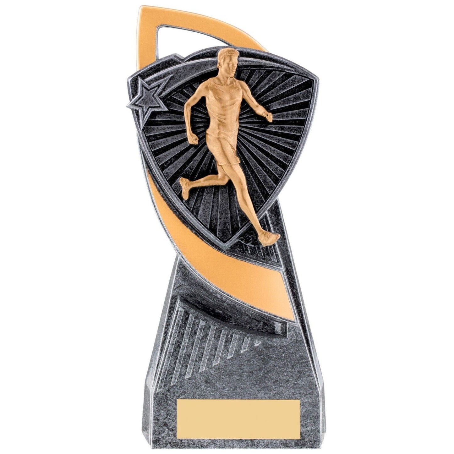 Utopia Male Runner Silver Trophy Award Free Engraving