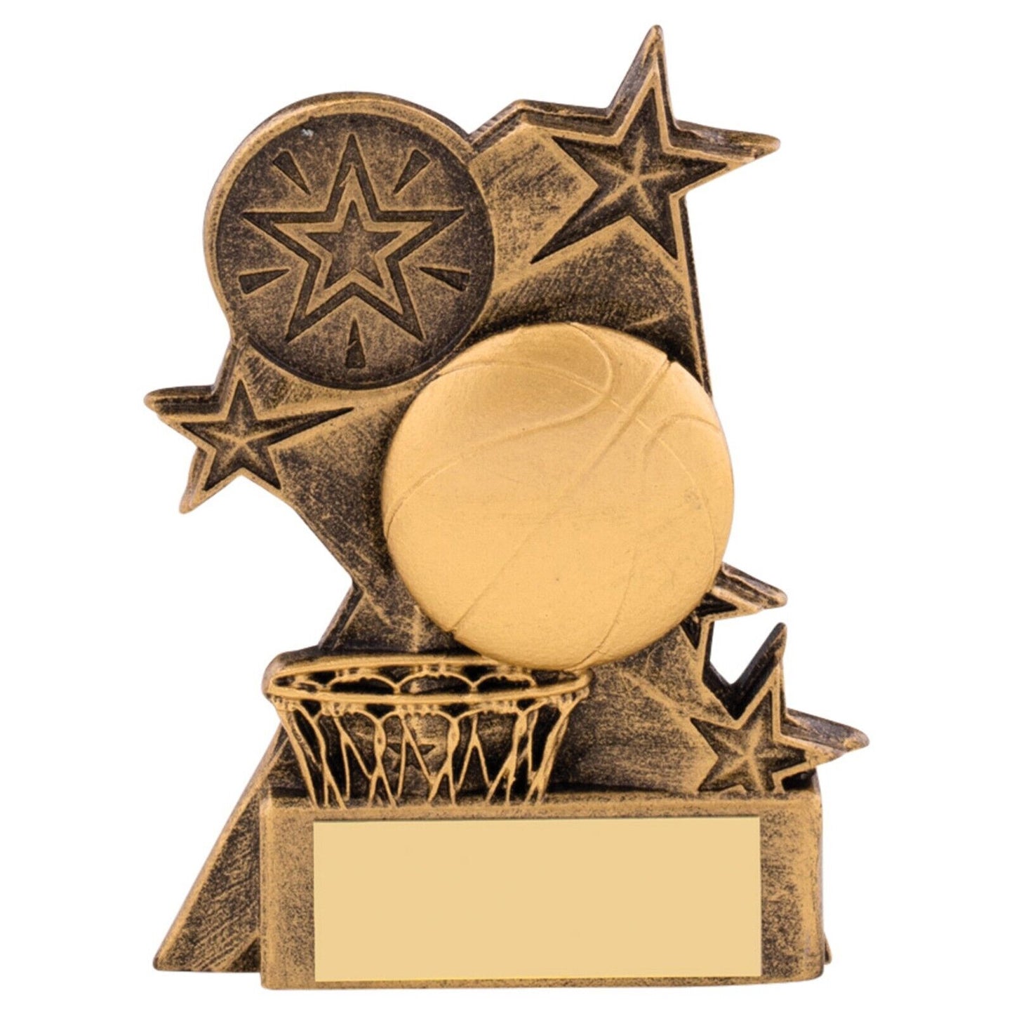 Astra Basketball Trophy Award Antique Gold Free Engraving