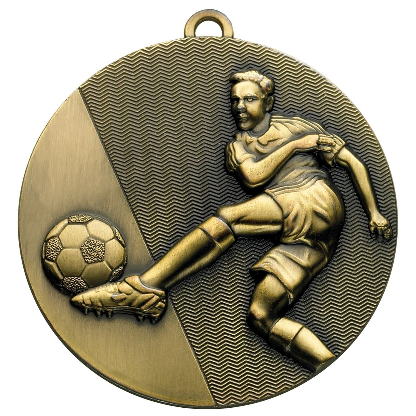 Gold/Silver/Bronze Football Player Medal 50mm Inc Ribbon& Free engraving on Rear