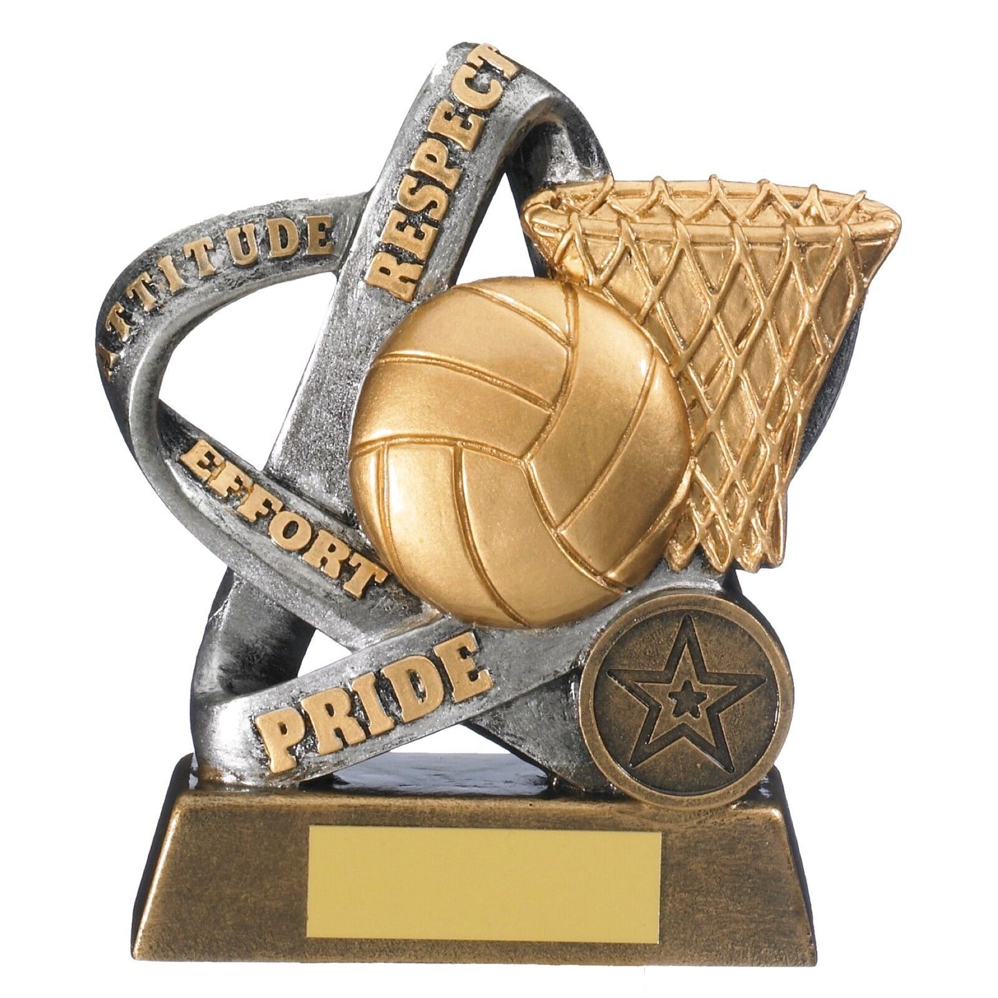 Infinity Netball Trophy Respect Effort Teamwork Award - FREE Engraving