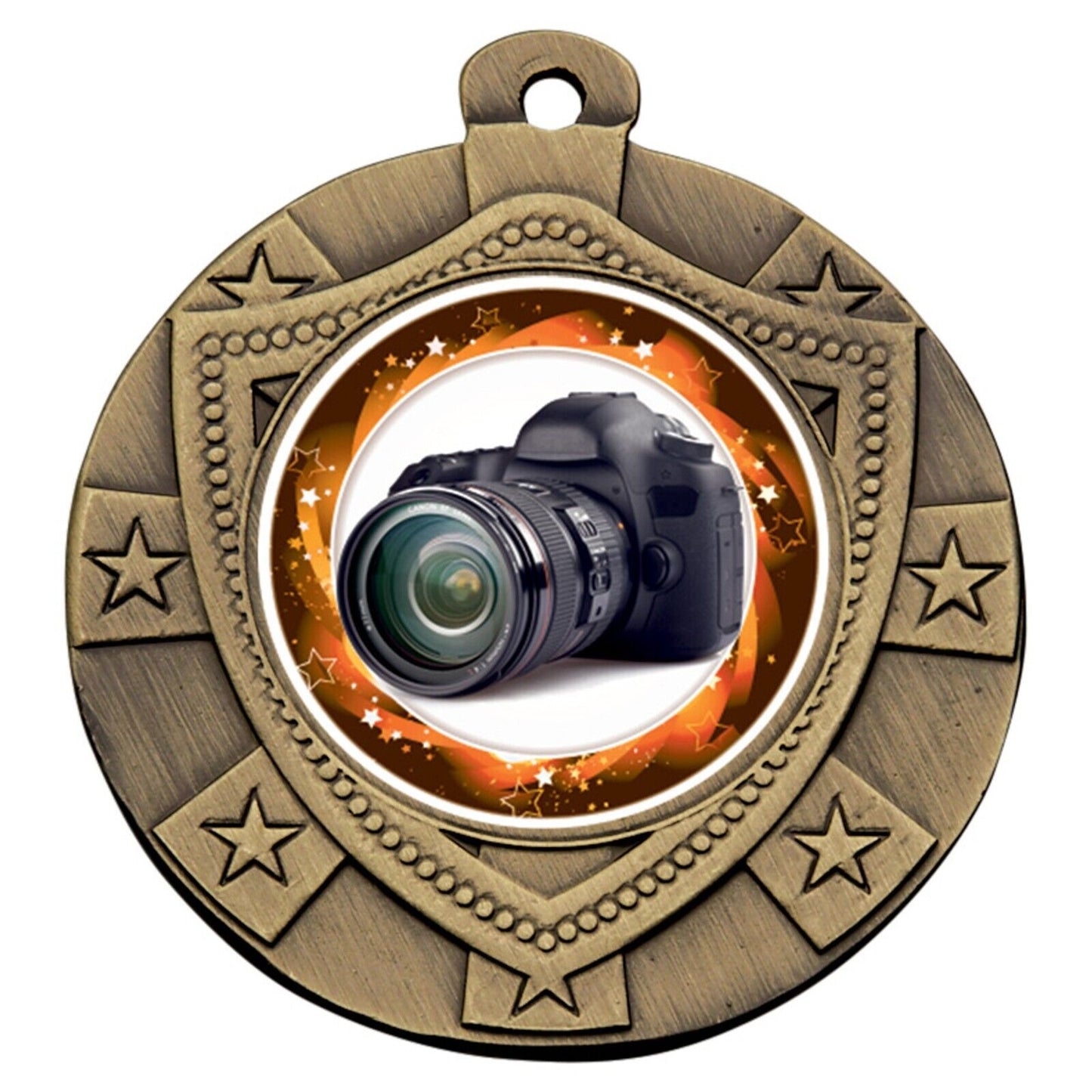 40mm Bronze Shield Star Medal Inc Ribbon and Logo
