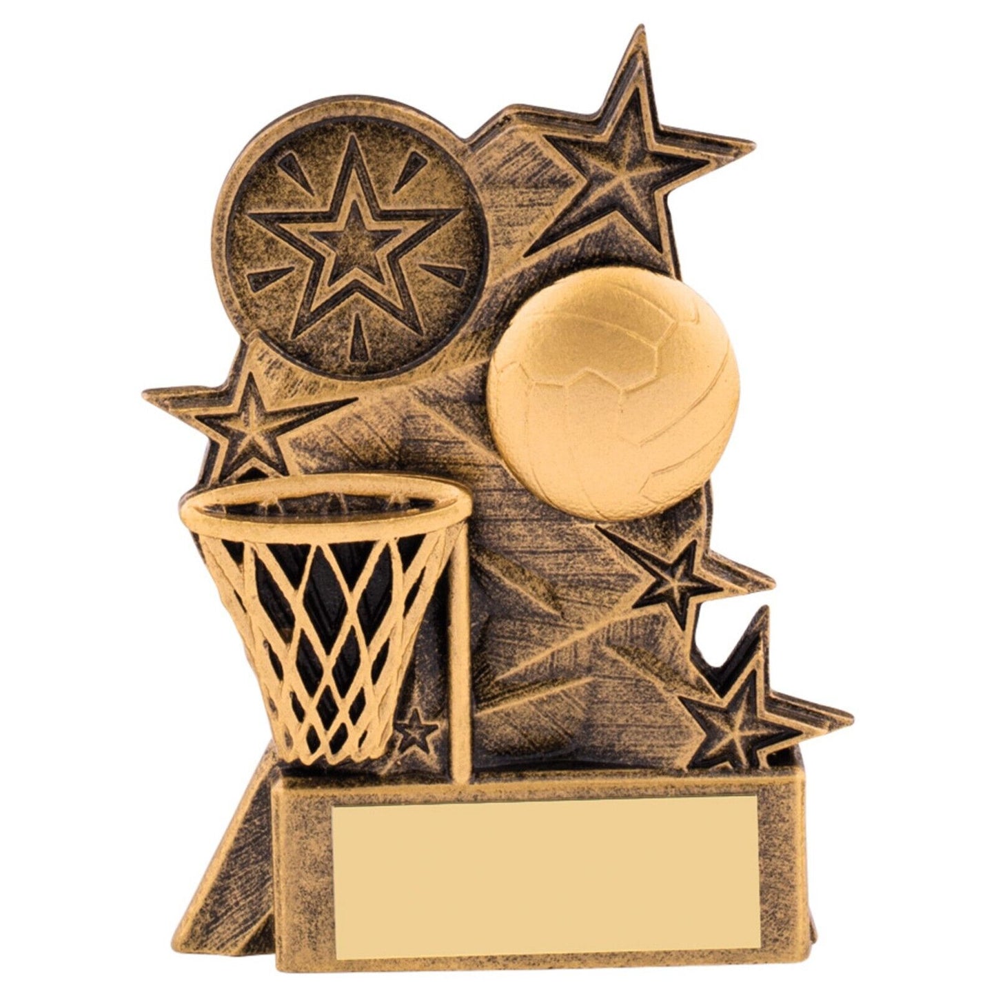 Astra Netball Awards Antique Gold Trophy Free Engraving