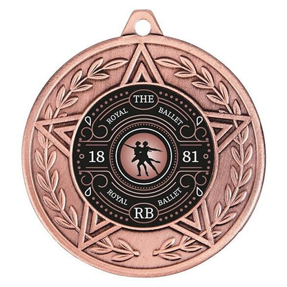 Cesear multisport medal and ribbon 40mm free engraving
