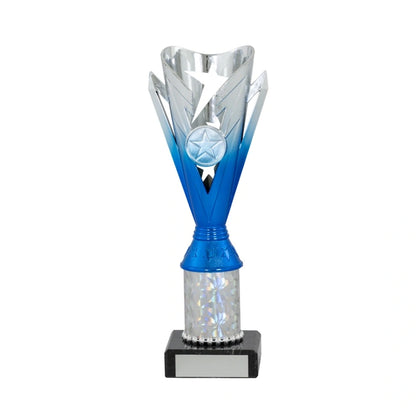 Dance / Multisport Star Trophy Award  Blue and Silver available in 4 Sizes