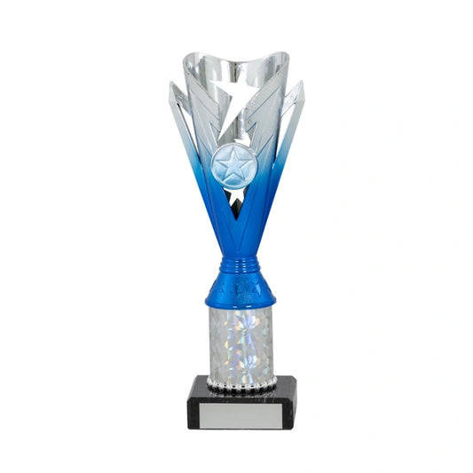 Dance / Multisport Star Trophy Award  Blue and Silver available in 4 Sizes