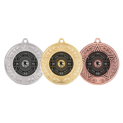 Titan multisport medal and ribbon 45mm free engraving
