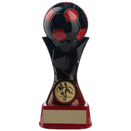 Nova Astra Football Trophy Award 3 sizes Available Black & Red