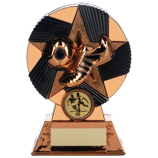 NOVA Atlas Football Trophy Black and Bronze