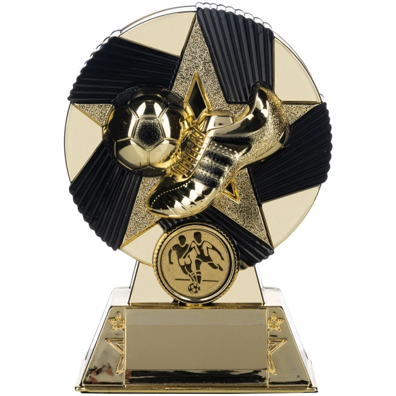 NOVA Atlas Football Trophy Black and Gold