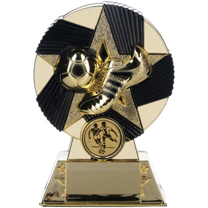 NOVA Atlas Football Trophy Black and Gold