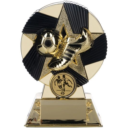 NOVA Atlas Football Trophy Black and Gold
