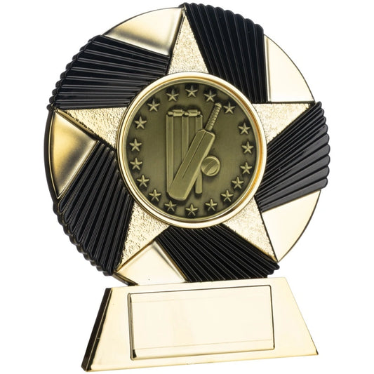 Nova Atlas Cricket Award Trophy Gold  and Black 4 Sizes Available