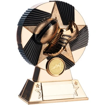 Nova Atlas Rugby Trophy Award Available in 3 colours 160mm