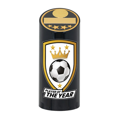 Nova Slice Indivdual Football Trophy Award Black and Gold Heavyweight