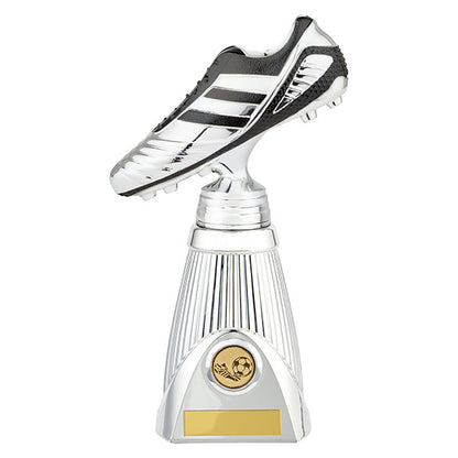 STRIKER DELUXE SILVER FOOTBALL TROPHY - Engraving included