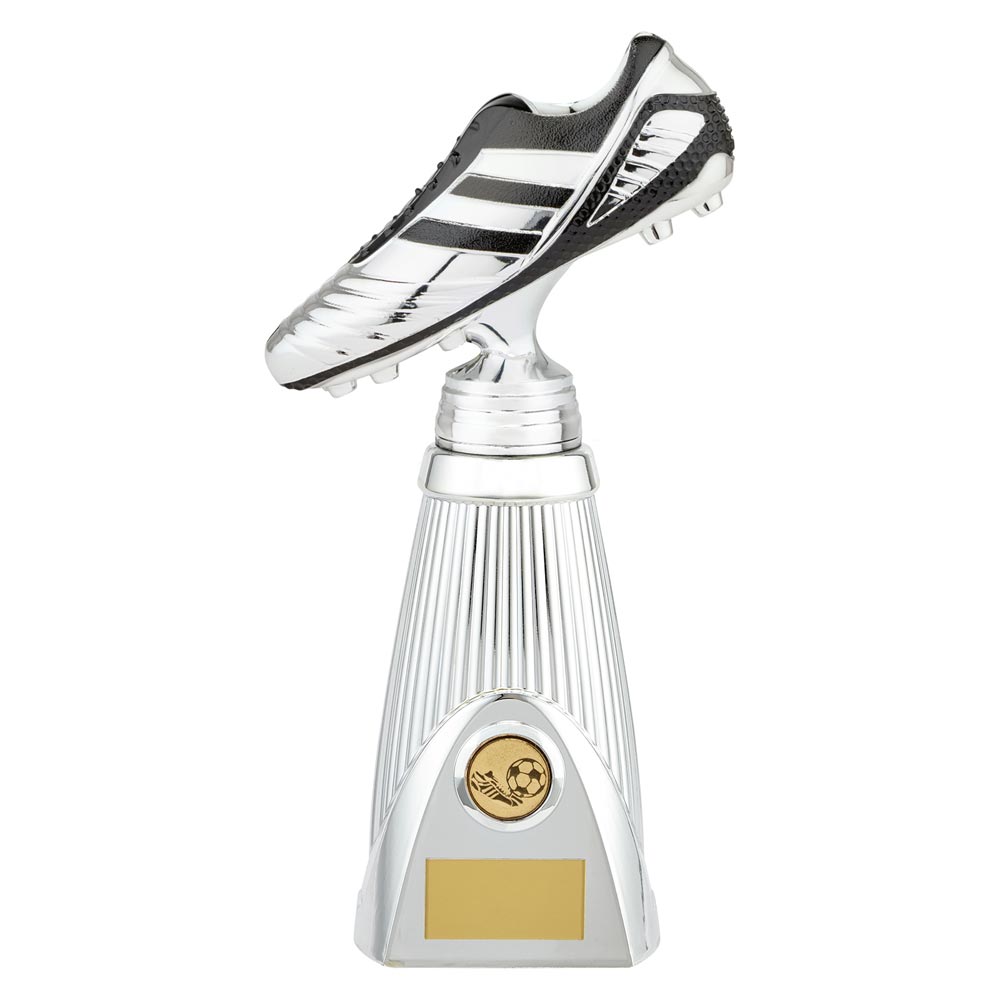 STRIKER DELUXE SILVER FOOTBALL TROPHY - Engraving included