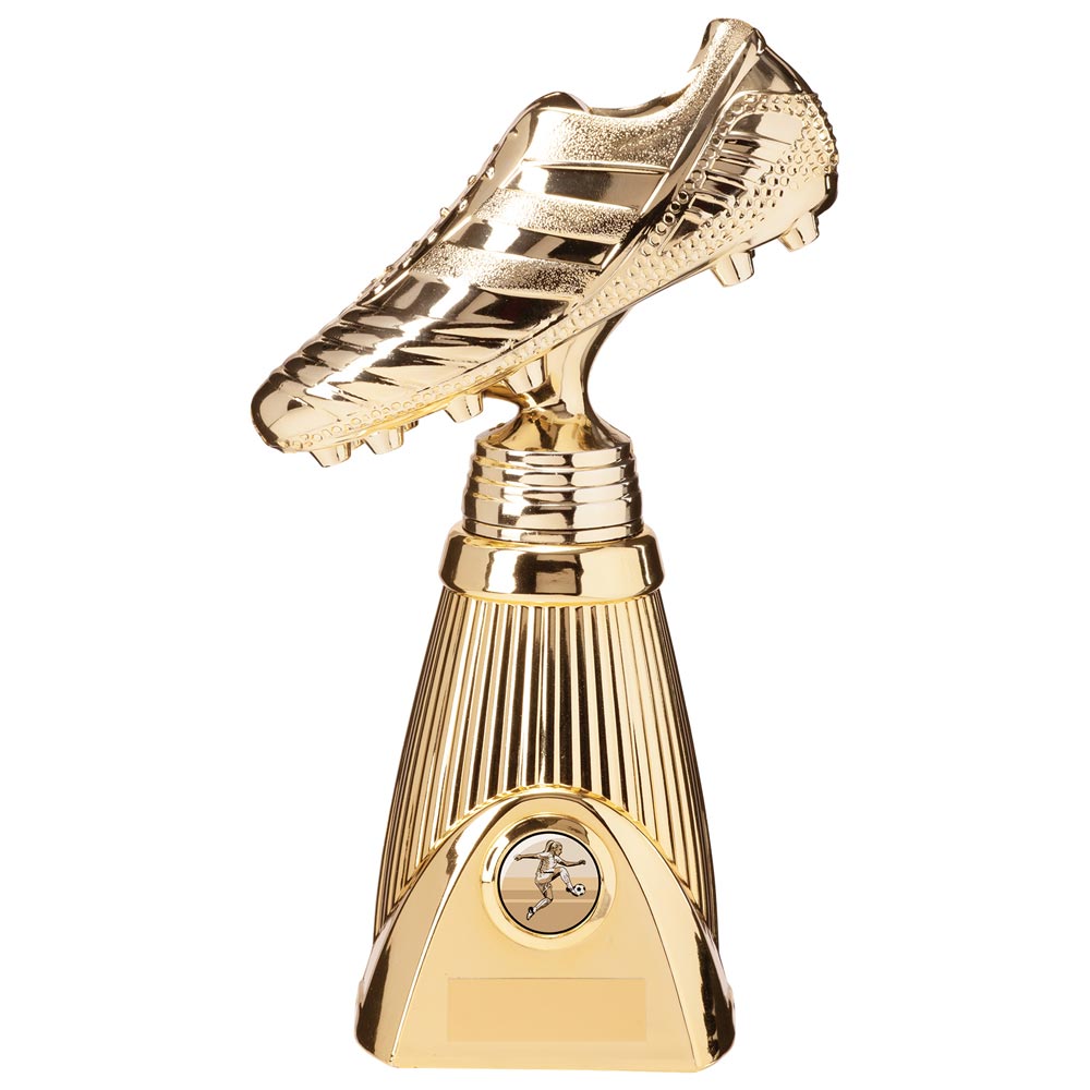 STRIKER DELUXE GOLD FOOTBALL TROPHY - Engraving included