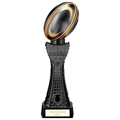 Black Viper Tower Rugby Trophy Free Engraving