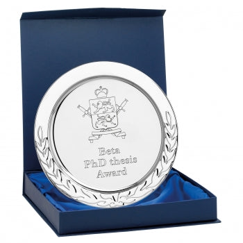 Salver and Lined Presentation Box Free Engraving