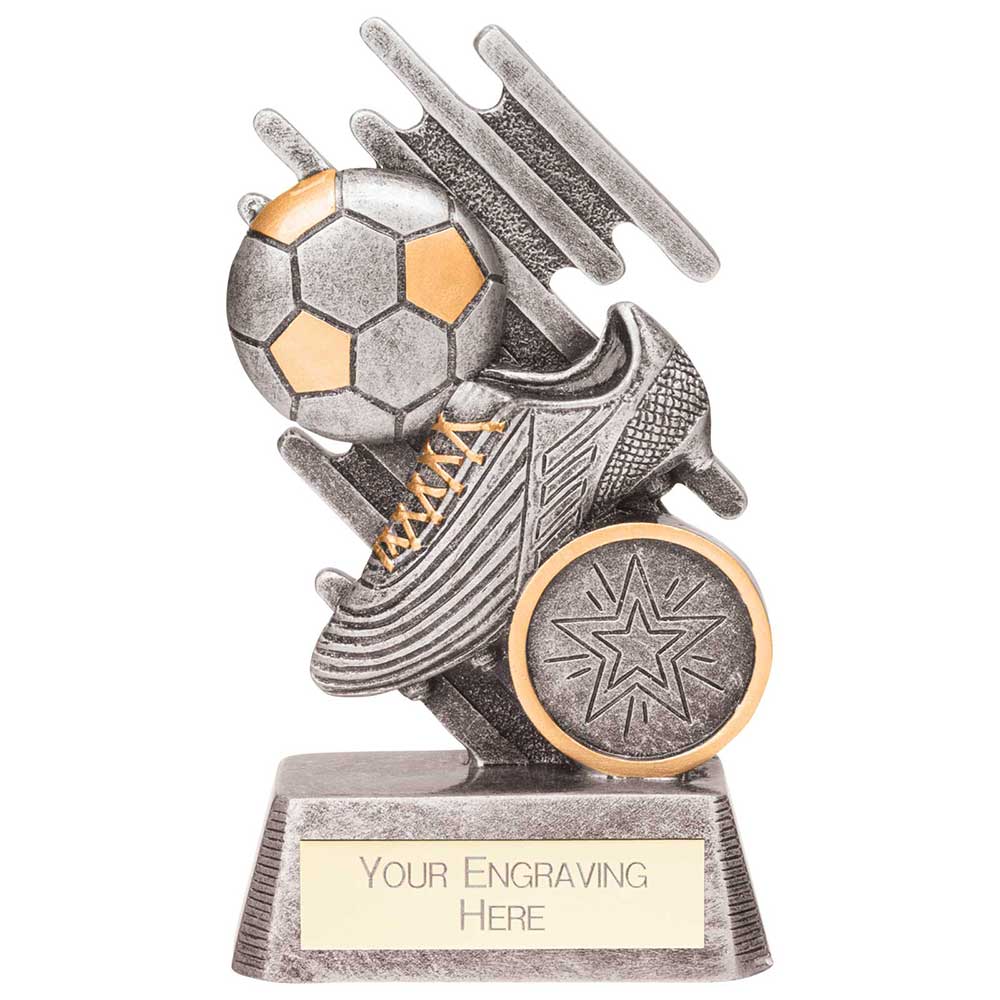 Focus Boot and Ball Football Trophy - Multiple Sizes Available - Free Engraving