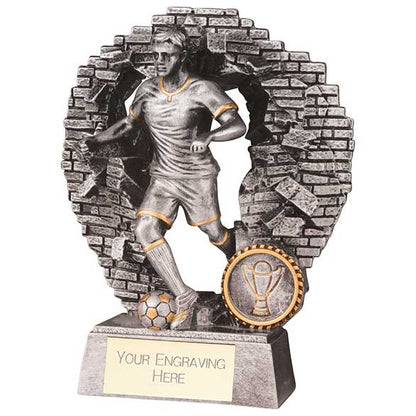 Blast Out Male Football Trophy - Multiple Sizes Available - Free Engraving