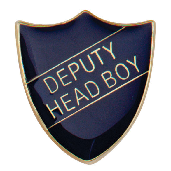 'Deputy Head Boy' Shield Badges 25mm School/Club Pin Fastening Enamel Badge