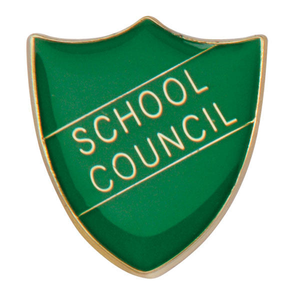 'School Council' Shield Badges 25mm School/Club Pin Fastening Enamel Badge