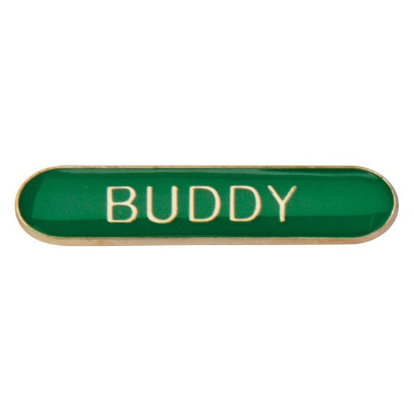 'Buddy' rectangular School/Club Pin Fastening Enamel Badge