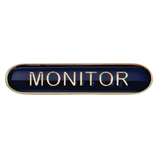'Monitor' rectangular School/Club Pin Fastening Enamel Badge