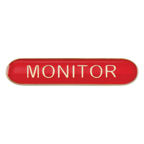 'Monitor' rectangular School/Club Pin Fastening Enamel Badge